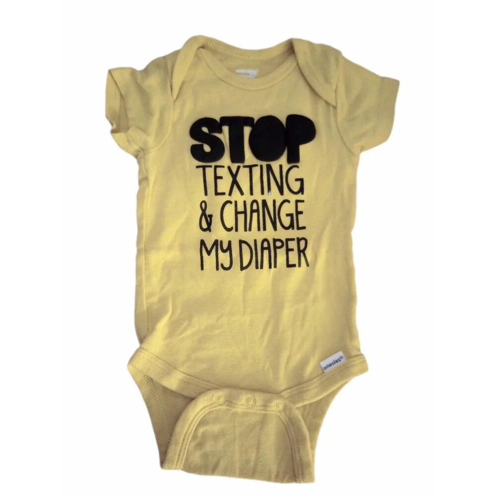 6pc Infant Bodysuit Onesies Lot sz 3-6M Boy/Girl/Neutral Sarcasm/Quote Set